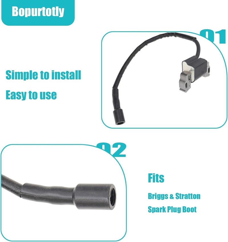 Bopurtotly 691909 Spark Plug Boot Compatible with Engines Models 280872 and 691909 Replacement Part - (4PCS) - Image 4